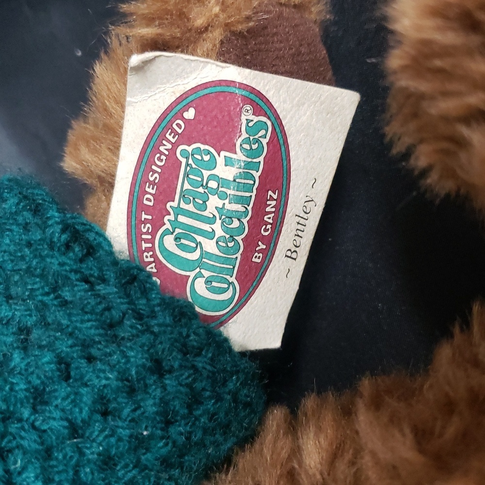 Ganz Cottage Collectibles NWT "Bentley" Teddy Bear in Green Sweater - Picture 2 of 6